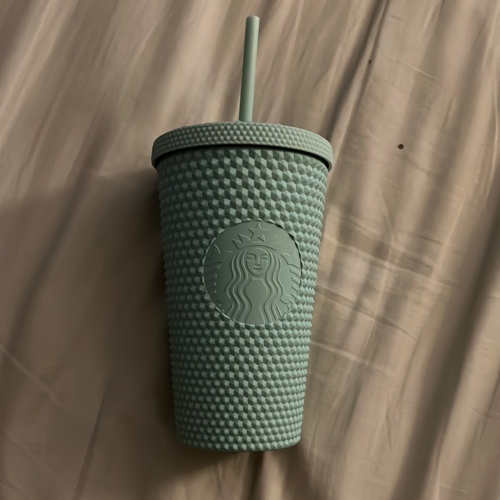 Starbucks 2021 Holiday Mint Green Matte Tumbler Grande Limited Edition